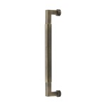 M Marcus Heritage Brass Door Pull Handle Bauhaus Knurled Design 330mm length